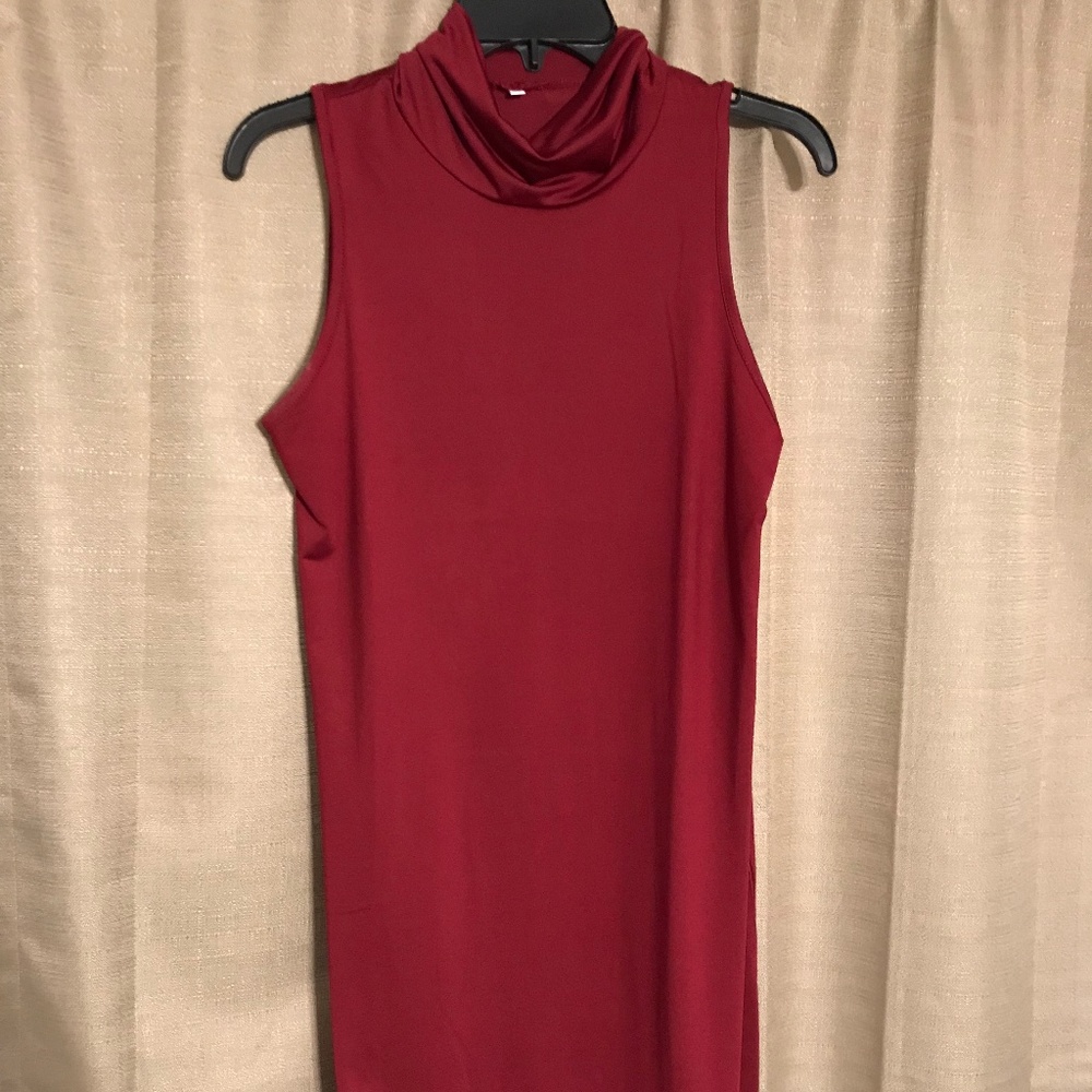 Crimson Shift Dress